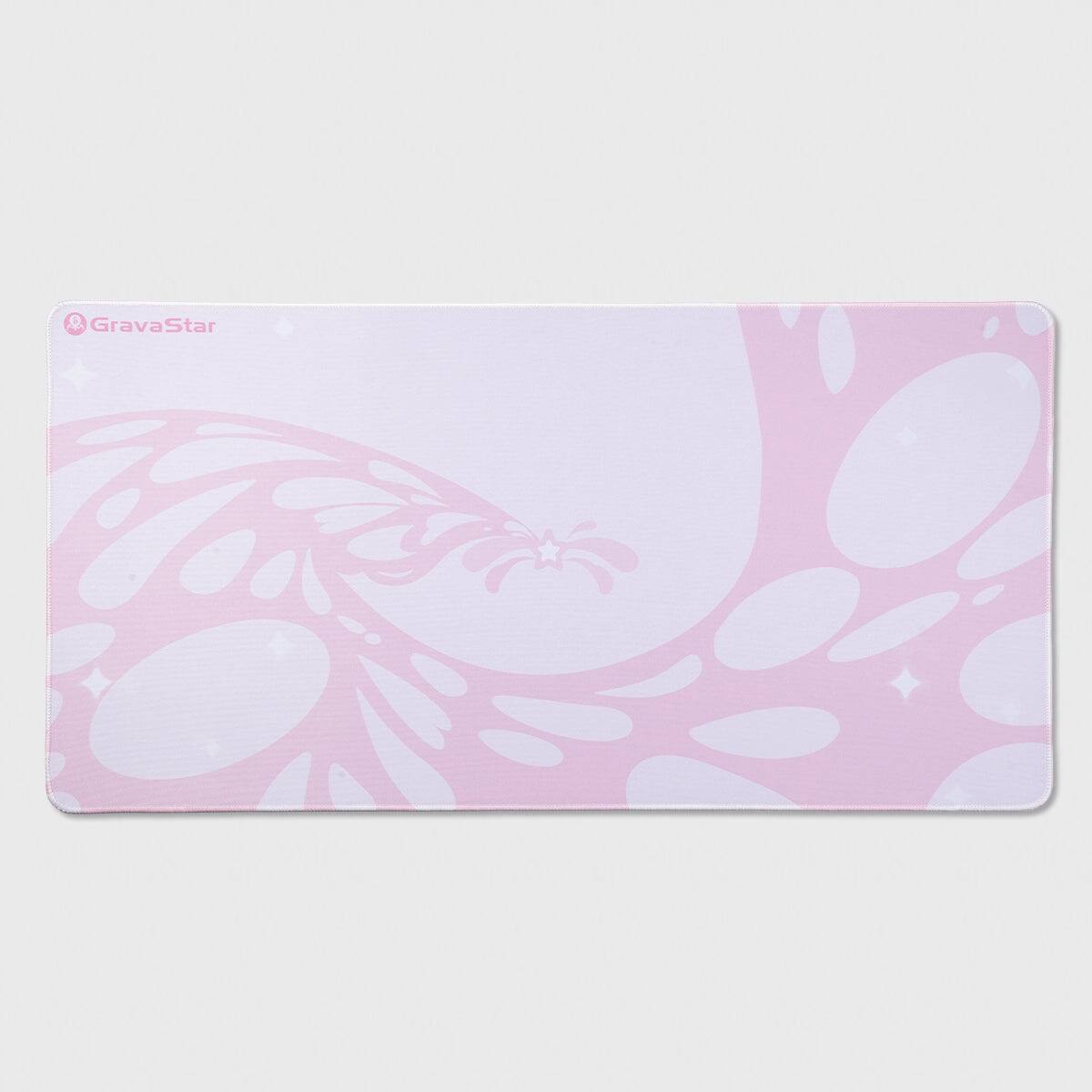 Front. GravaStar - GravaStar Extended Gaming Mouse Pad with Stitched Edges and Non-Slip Base Sakura Pink - Sakura Pink.