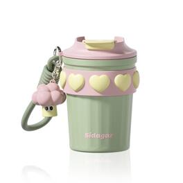 Sidagar - 380ml American Retro Sweetheart Tumbler Sweet Retro American 316 Stainless Steel Insulated Tumbler Gift - Green
