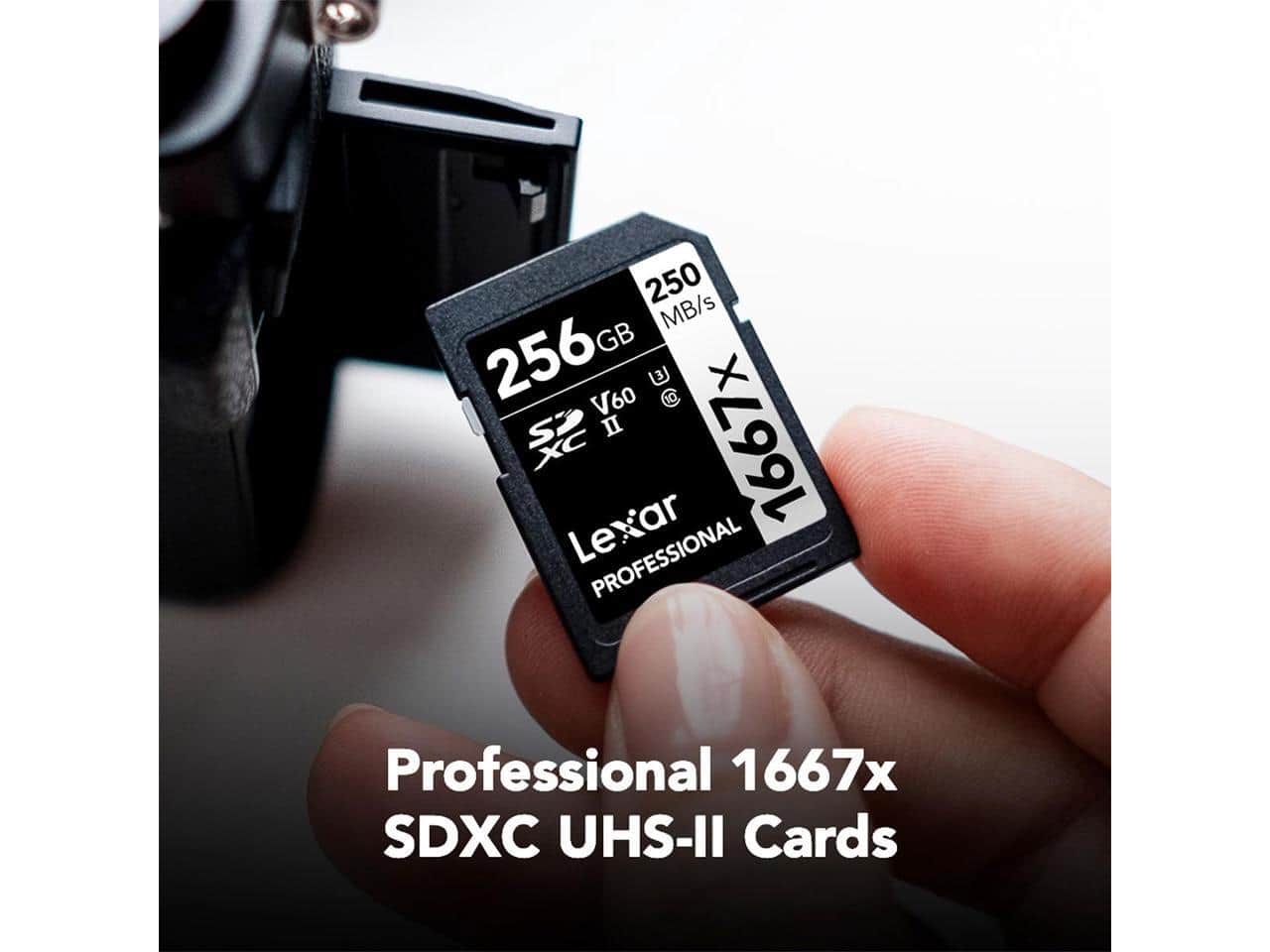 Lexar 1667x 256GB (2 Pack) SDXC UHS II, 250MB/s Read, Pro Photo