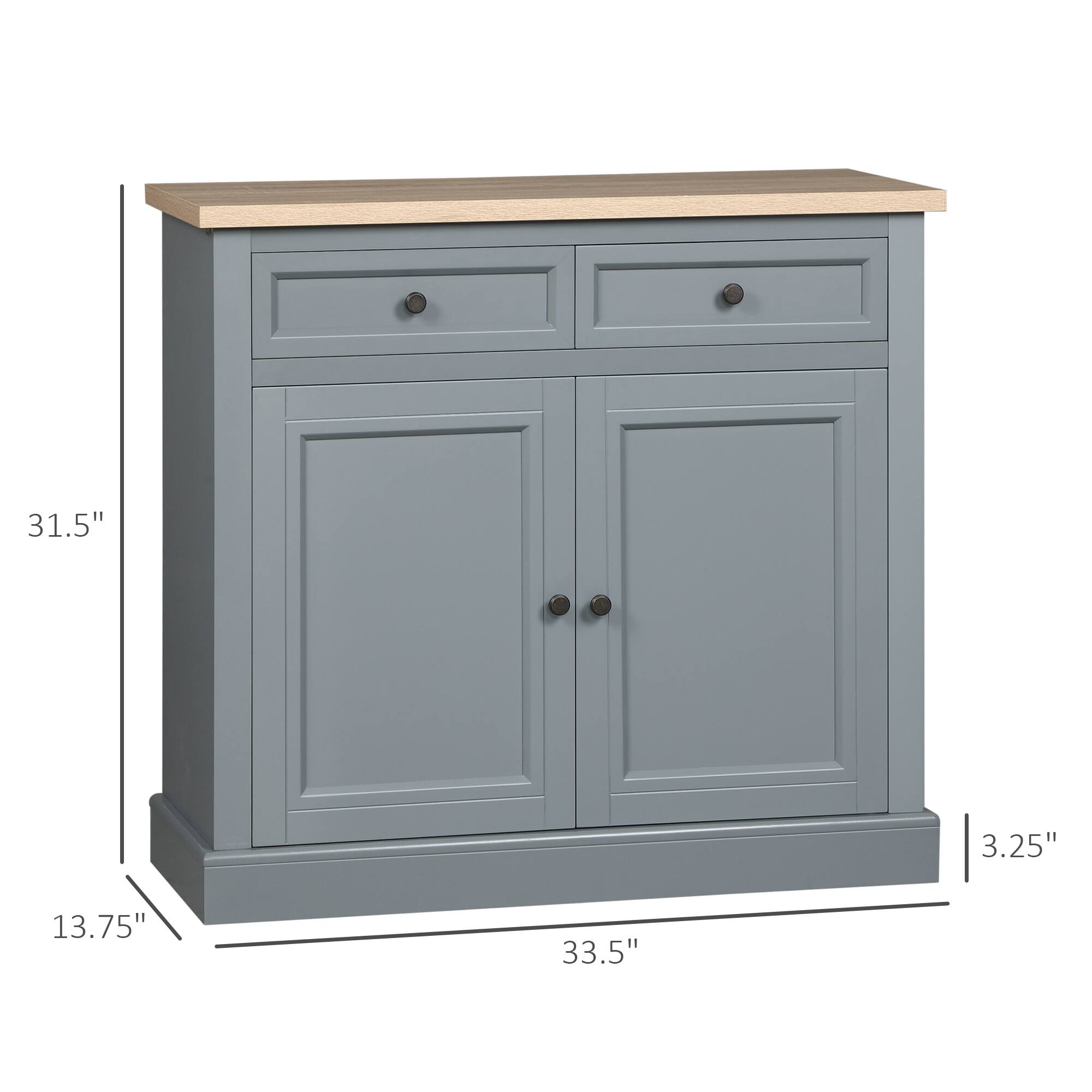 31.5" x 3.25" x 13.75" x 33.5"