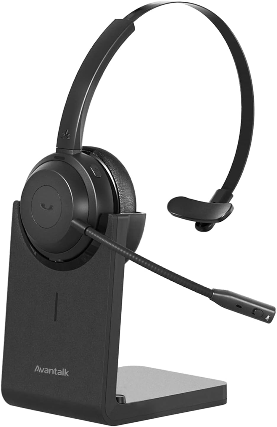 avantalk - Alto Solo - Wireless Headset with Mic for Work with Qualcomm Bluetooth Solution, CVC Noise-Canceling for PC, Computer