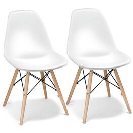 Kadyn - Dining Chairs, Kitchen Chairs Trattoria Chairs,Set of 2 Mid-Century Modern DSW Dining Side Chair - White