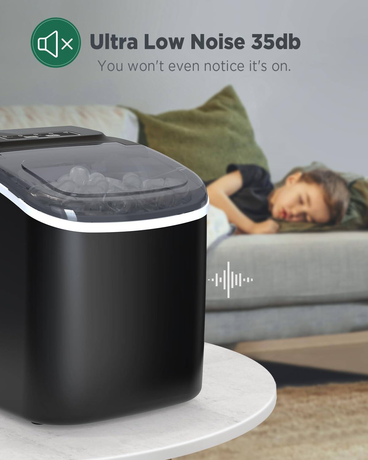 Ultra Low Noise 35db  
You won't even notice it's on.