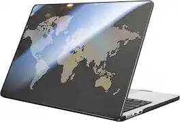 Fintie - Case for MacBook Air 13.6 Inch A2681 A3113 A3240 A3449 with M2 M3 M4 M5 Chip(2022-2026 Release) Snap On Hard Shell Cover - World Map