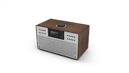 REVO - SuperCD All-in-One CD & Wi-Fi Internet Radio with Bluetooth, Spotify Connect, Amazon Music & Deezer - Walnut/Silver