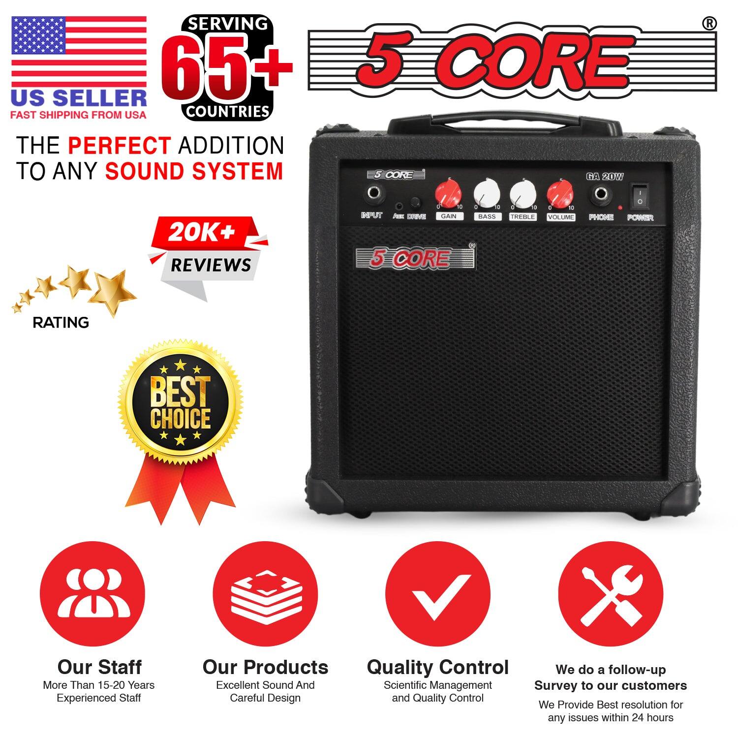 **US SELLER**  
FAST SHIPPING FROM USA  

**SERVING 65+ COUNTRIES**  

**THE PERFECT ADDITION TO ANY SOUND SYSTEM**  

**20K+ REVIEWS**  

**RATING**  

**BEST CHOICE**  

**5 CORE**  

**Our Staff**  
More Than 15-20 Years Experienced Staff  

**Our Products**  
Excellent Sound And Careful Design  

**Quality Control**  
Scientific Management and Quality Control  

**We do a follow-up Survey to our customers**  
We Provide Best resolution for any issues within 24 hours