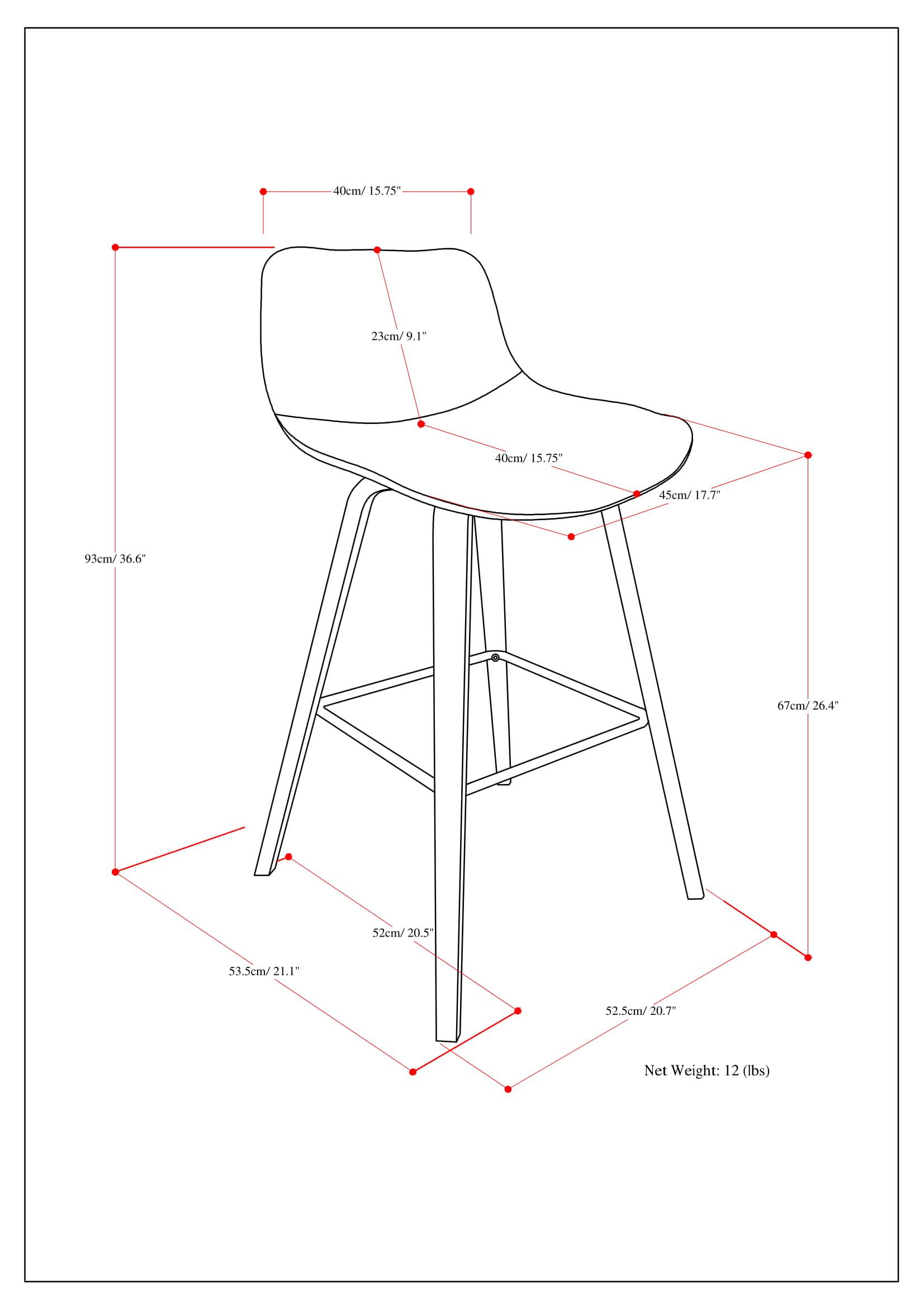 Alt View 18. Simpli Home - Randolph Bentwood Counter Height Stool (Set of 2) - Mocha.