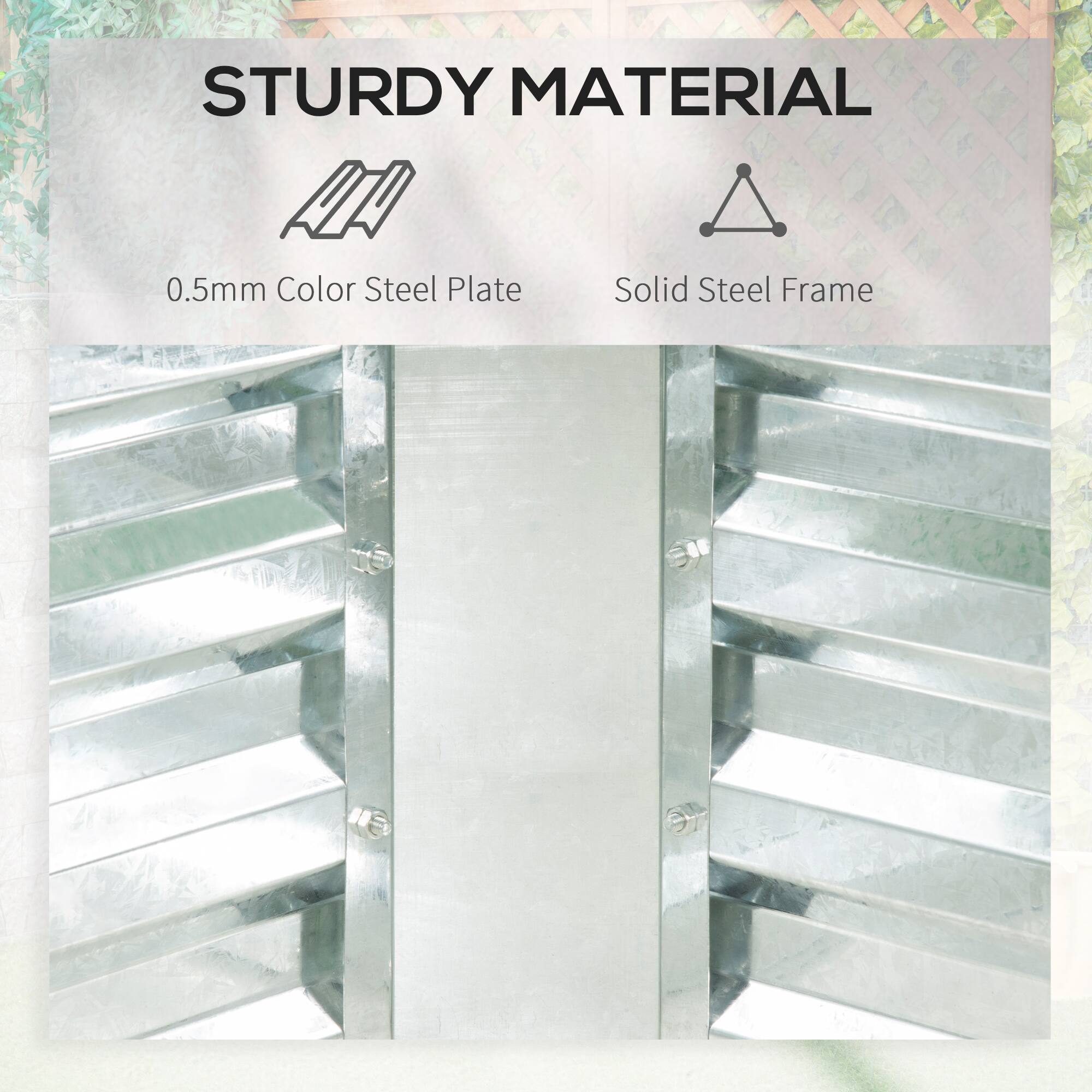 STURDY MATERIAL
0.5mm Color Steel Plate
Solid Steel Frame