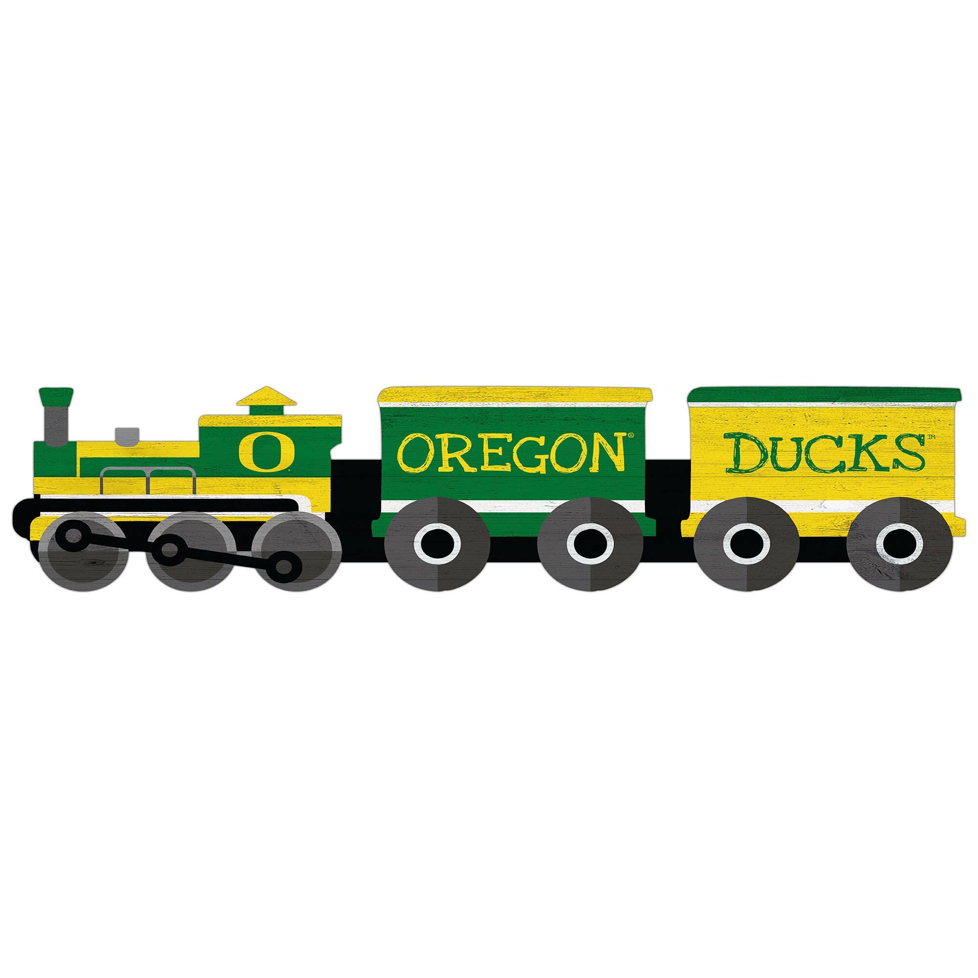 Oregon Ducks 6'' x 24'' Train Cutout Sign
