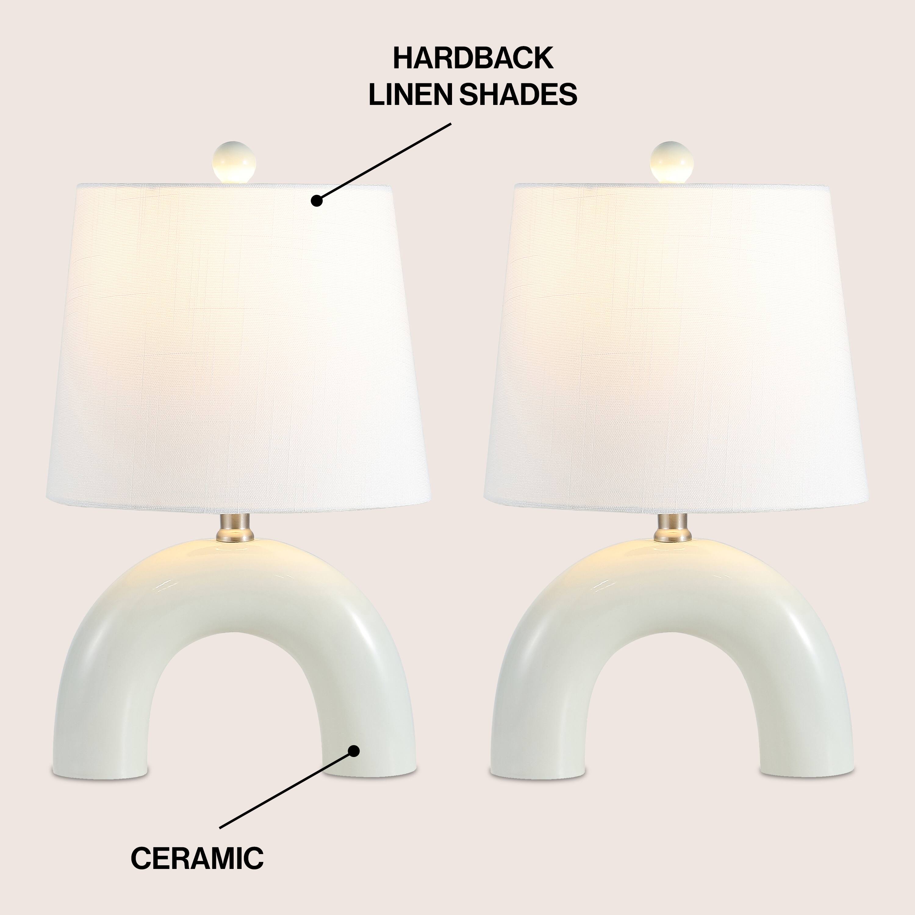 HARDBACK LINEN SHADES CERAMIC