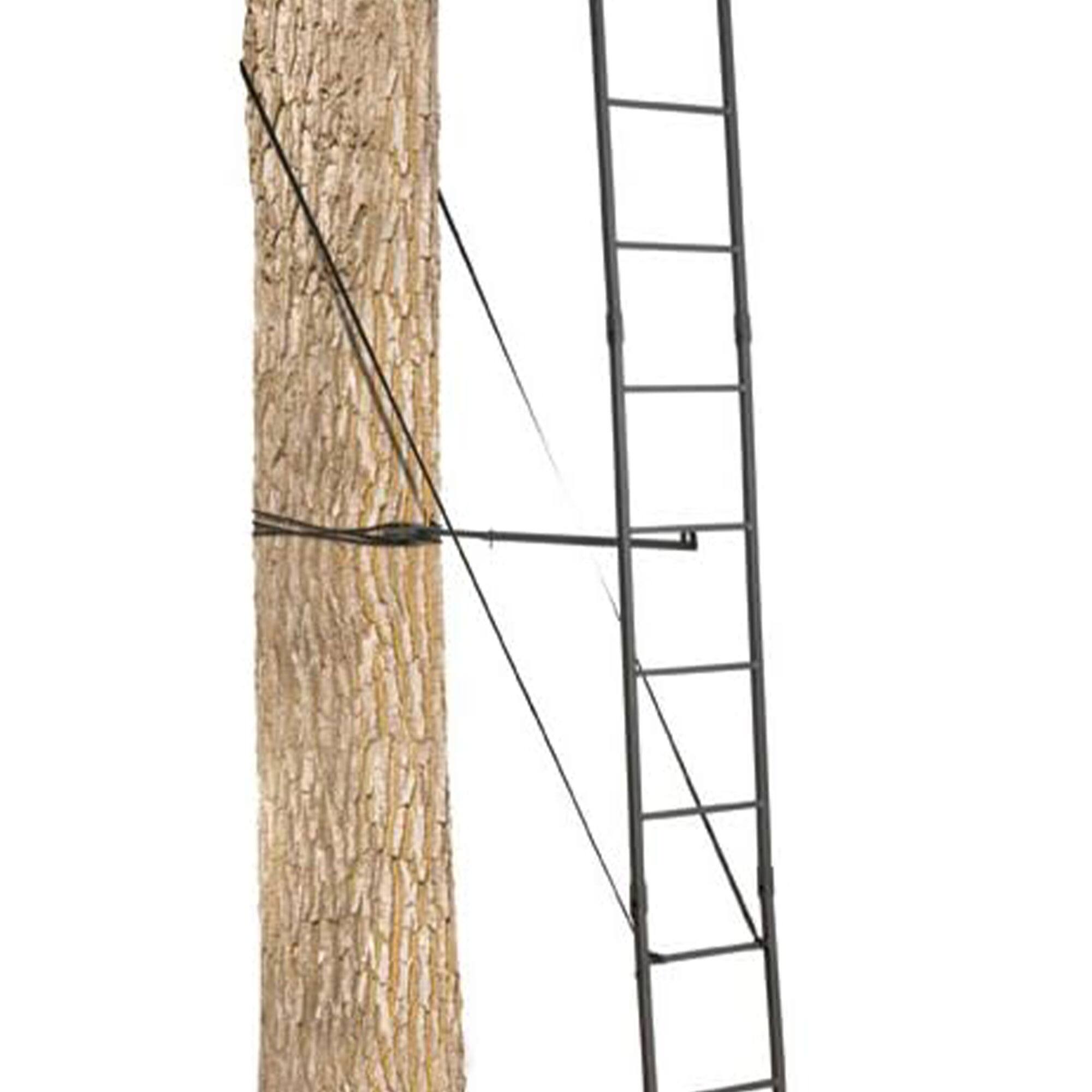 Alt View 7. Big Game Treestands - Big Game The Big Buddy Deer Hunting Ladder Climbing Tree Stand w/Flex-Tek Seat - Camo/Black.
