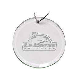 Jardine - Le Moyne Dolphins 3'' Glass Round Ornament - Multicolor