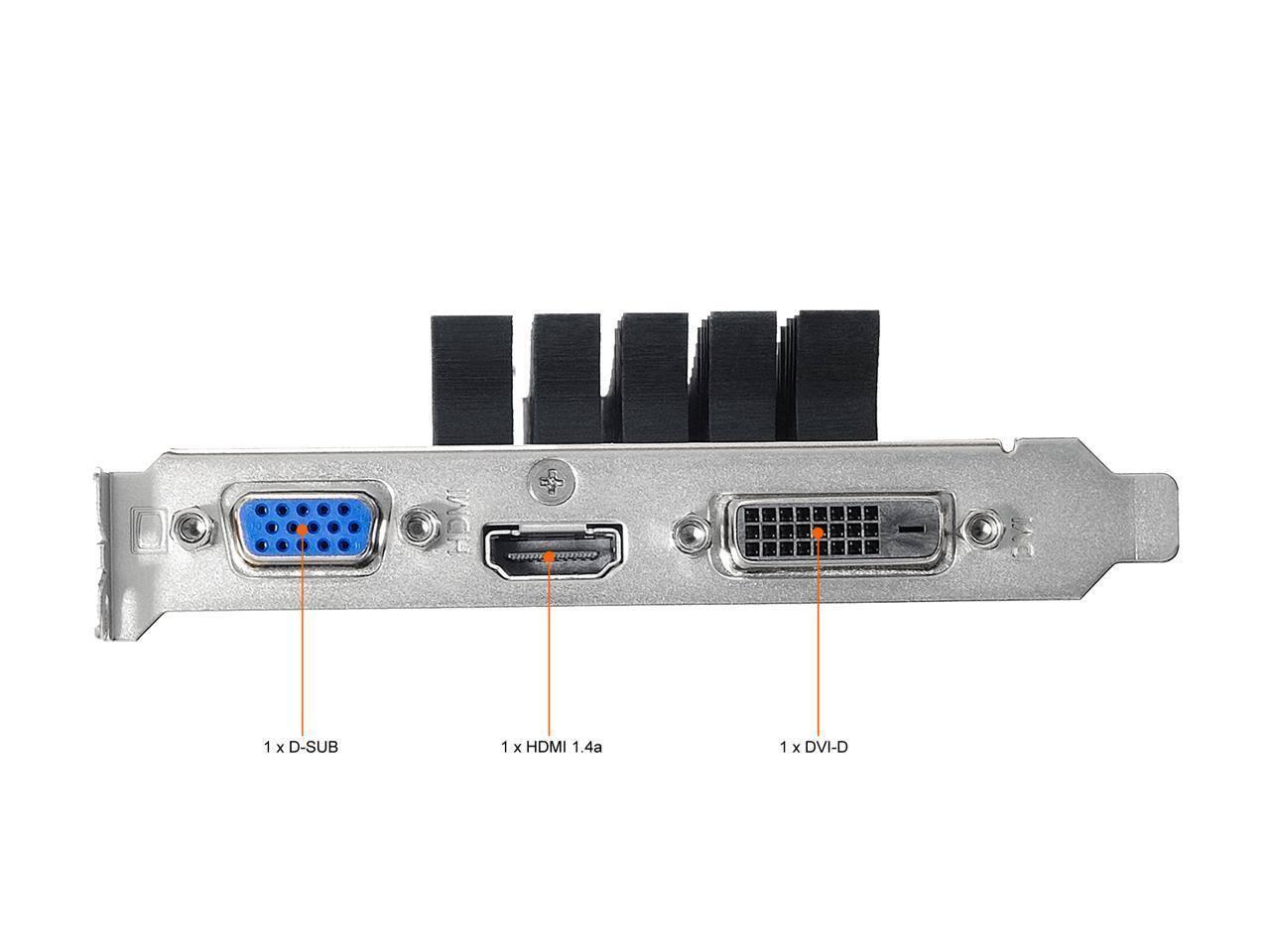 HOM + C  
1 x D-SUB  
1 x HDMI 1.4a  
1 x DVI-D