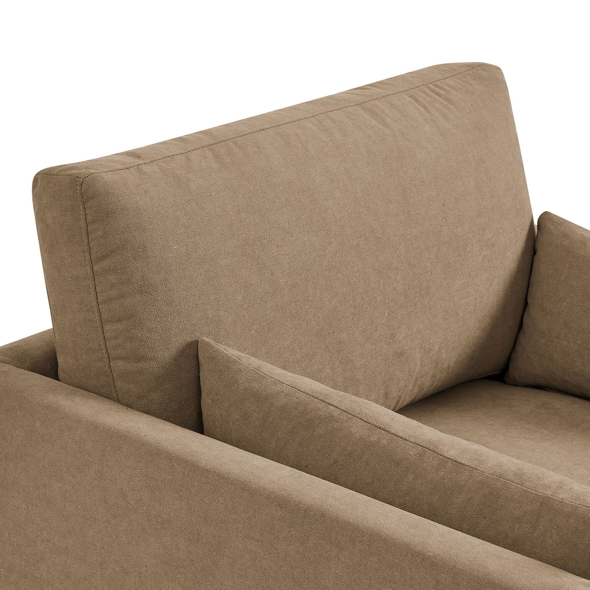 Alt View 5. Modway - Wellfleet Slipcovered Linen-Blend Armchair by Modway - Almond.