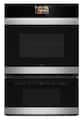 Sharp - 30 In Smart Convection Wall Oven and Microwave Drawer Combination for Single Cutout with Alexa Compatibility (SWB3085HS) - Stainless Steel
