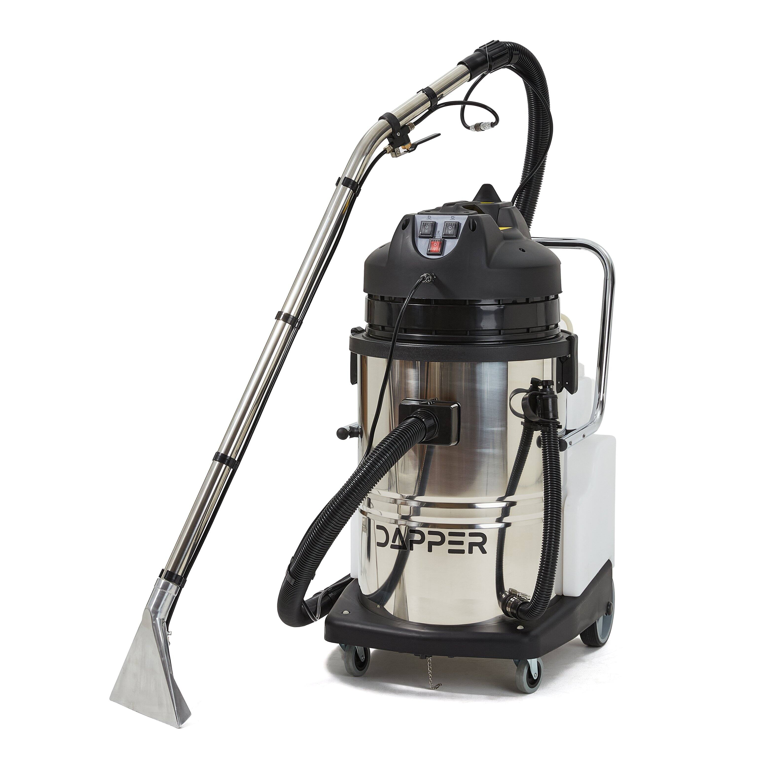 Alt View 9. Dapper Supply - Commercial 4-in-1 Wet/Dry Vacuum & Carpet Extractor, 116 PSI, 5.3 Gal Solution, 16 Gal Recovery, 2-Year Warranty - Gray.
