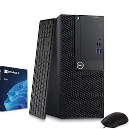 Dell - Refurbished Excellent - OptiPlex Tower Desktop PC | Intel Core i5-7th 3.40GHz | 16GB DDR4 RAM | 128GB + 500GB HDD | KB & Mouse | Wi-Fi | Win11