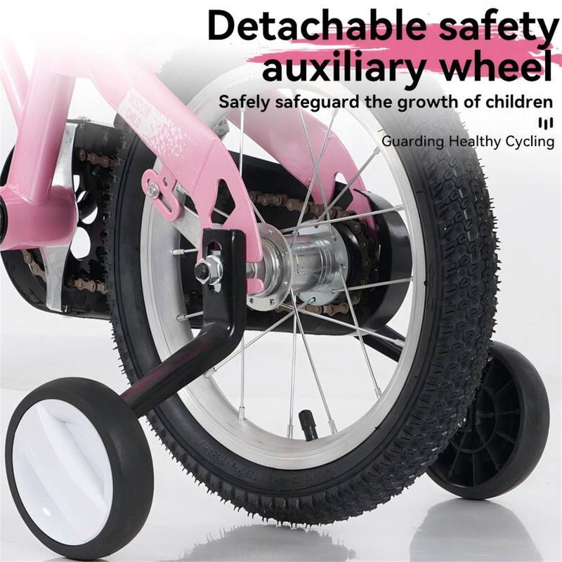 Detachable safety auxiliary wheel  
Wisdom  
Safely safeguard the growth of children  
Child Guarding Healthy Cycling
