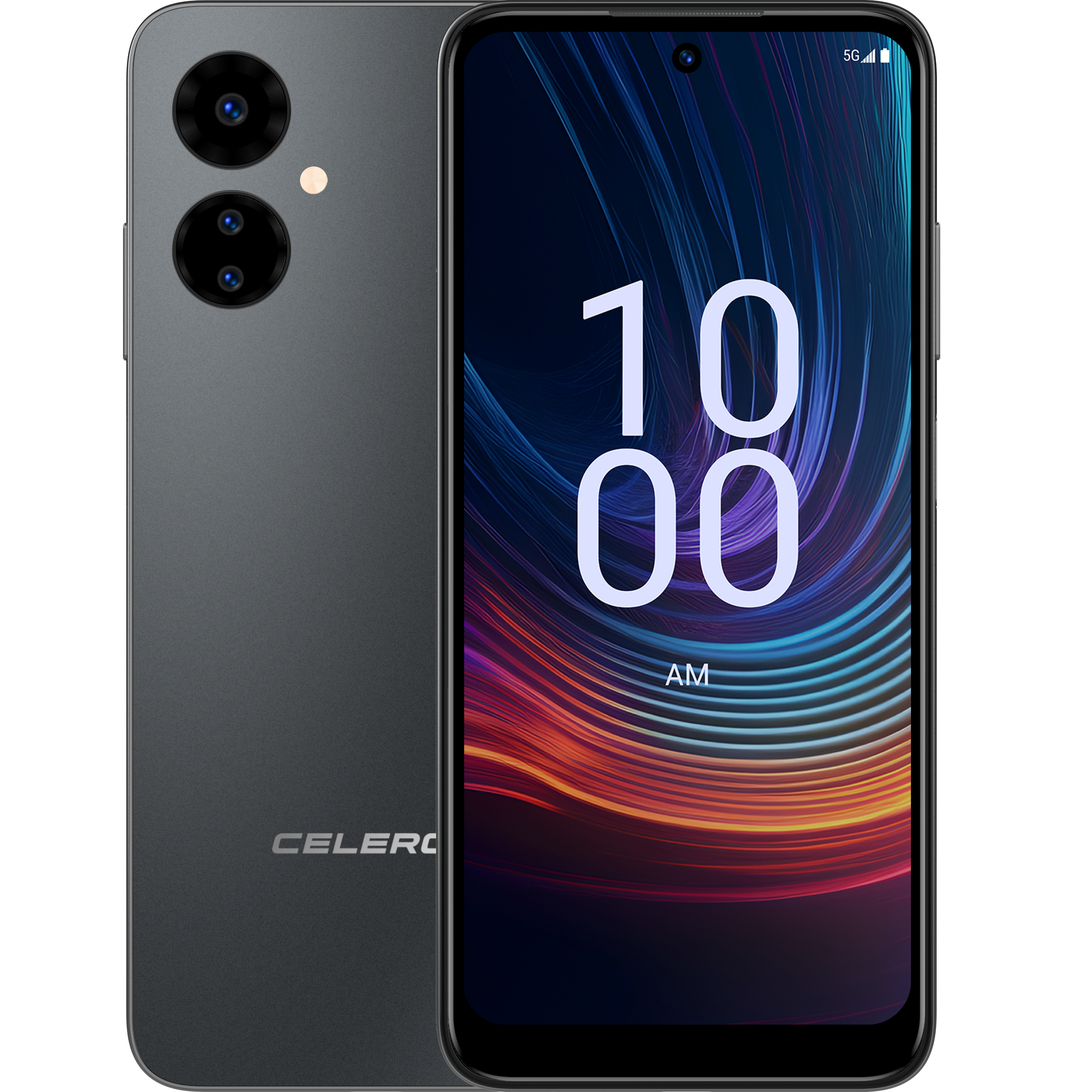 Alt View 2. Boost Mobile - Boost Mobile Celero5G - Prepaid Smartphone - Moonglow Gray.