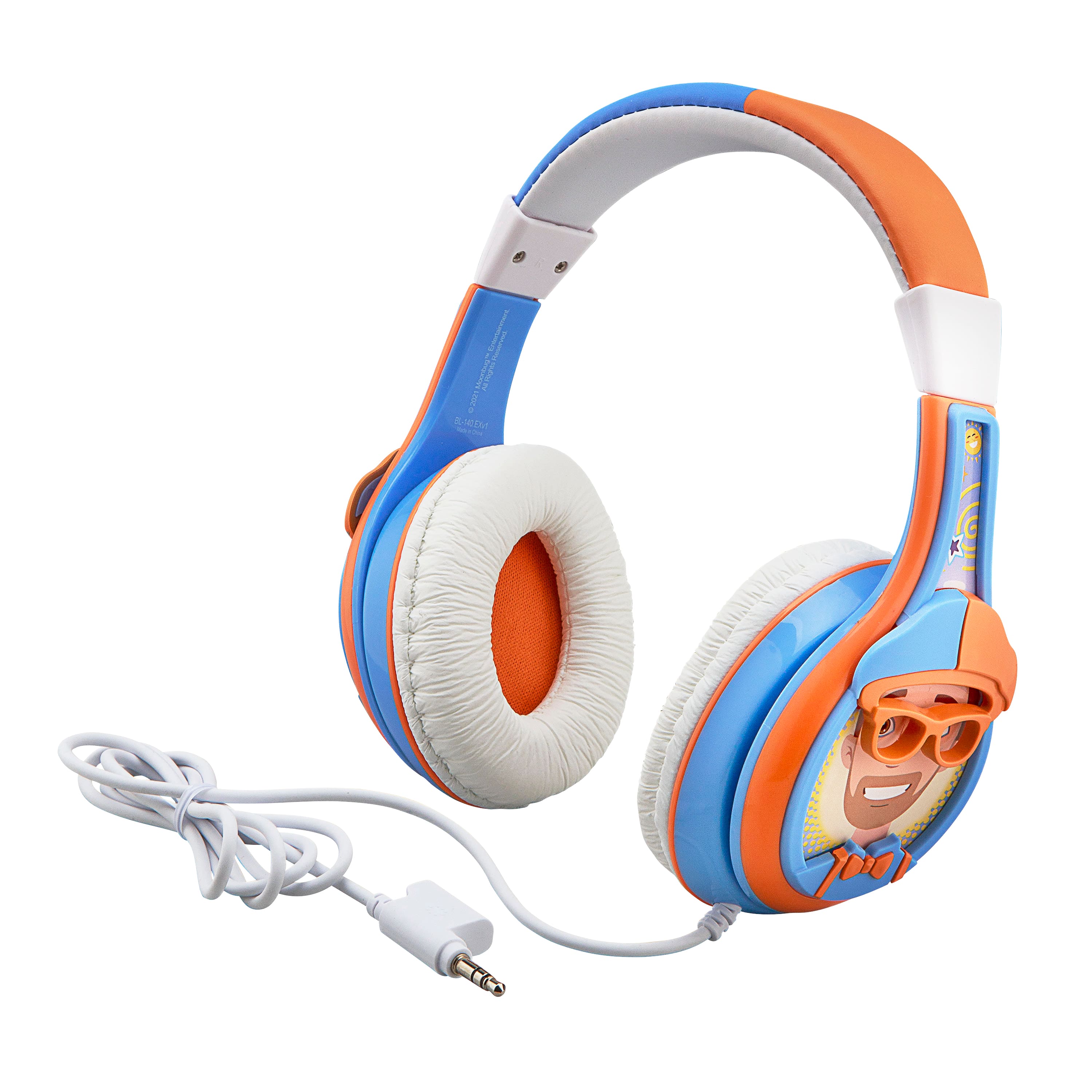 eKids - Blippi Wired Headphones for Kids, Children’s Headphones for School, Home, or Travel - Multicolor