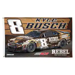 WinCraft - Kyle Busch 3' x 5' Single-Sided Deluxe Flag - Multicolor