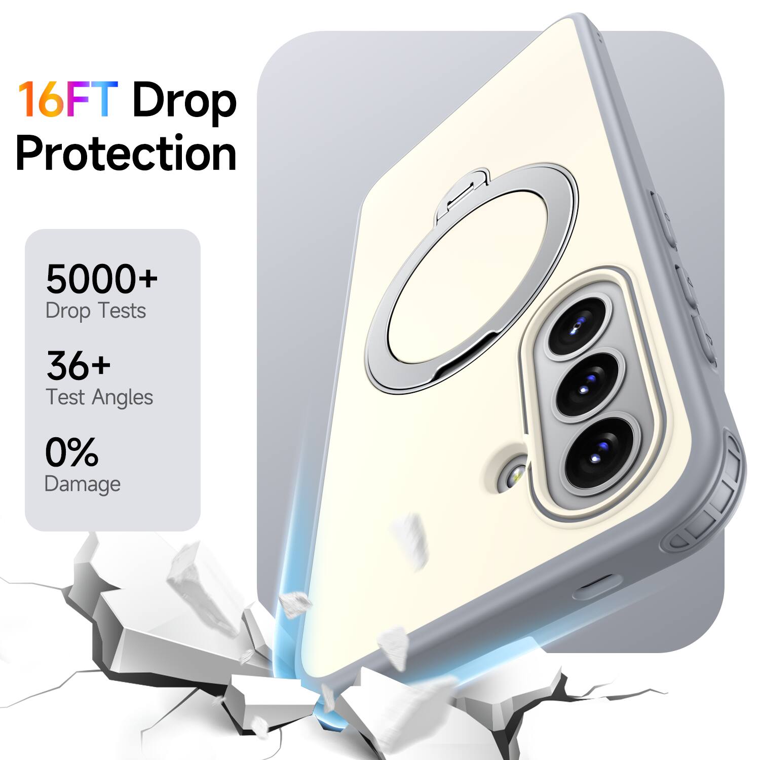 Dteck Magnetic Case for Samsung Galaxy A17 5G with 360° Rotating Ring ...