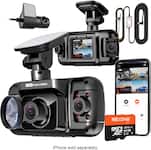 Rexing - R4 4 Channel Dash Cam W/ All Around 1080p Resolution, Wi-Fi, and GPS - Black