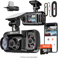 Rexing - R4 4 Channel Dash Cam W/ All Around 1080p Resolution, Wi-Fi, and GPS - Black - Front_Zoom