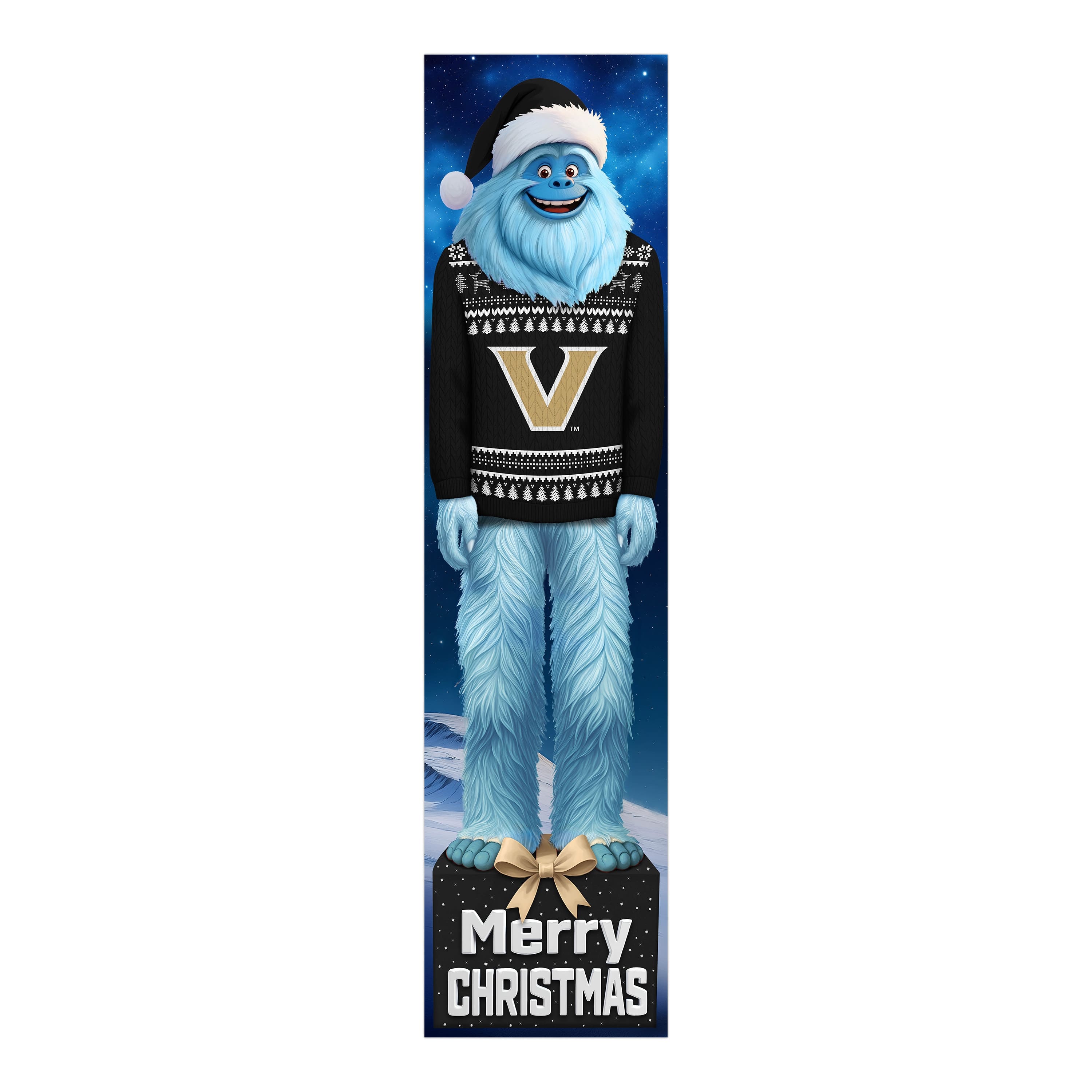 Fan Creations - Vanderbilt Commodores 48" Yeti Christmas Leaner - Multicolor