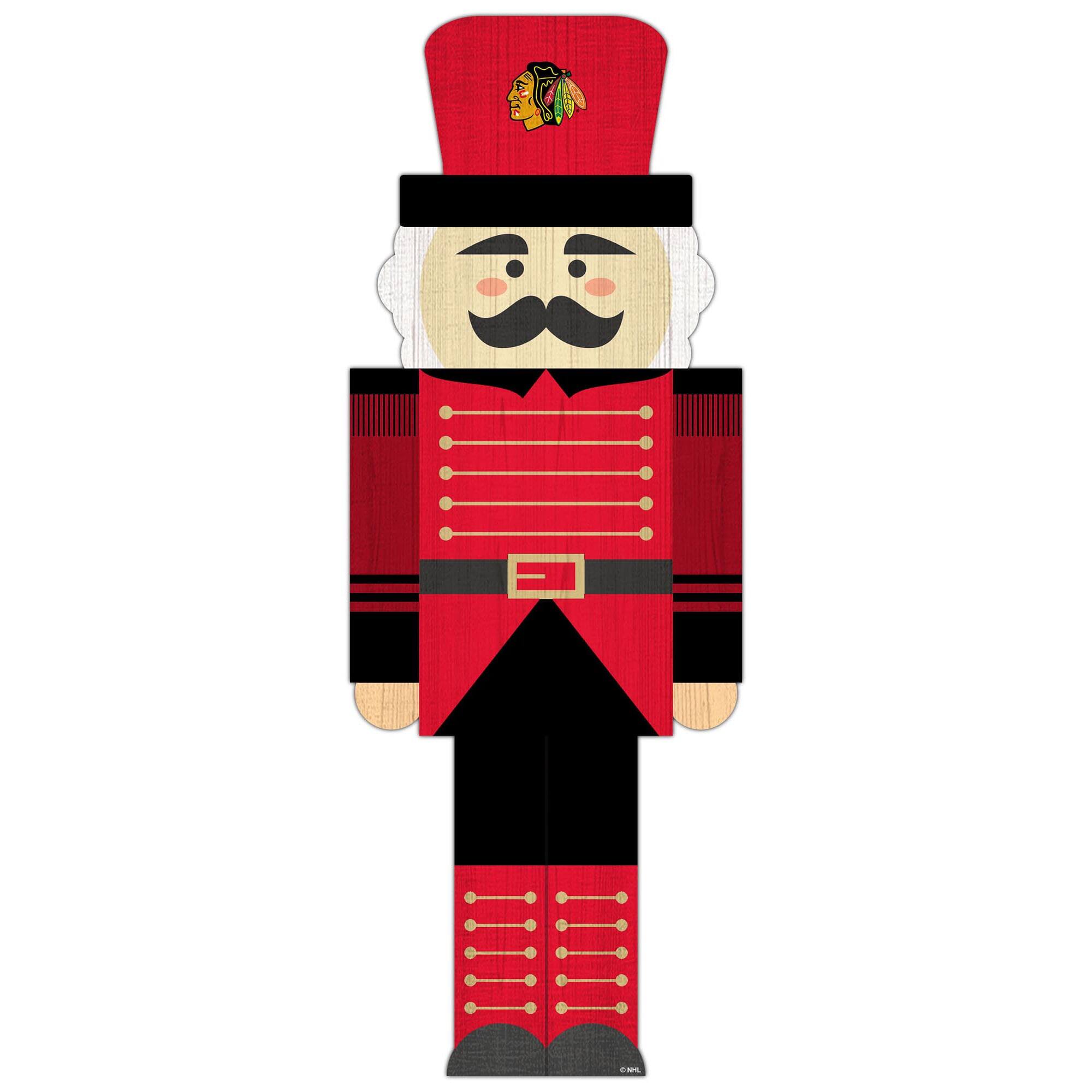 Chicago Blackhawks 31'' Nutcracker Leaner