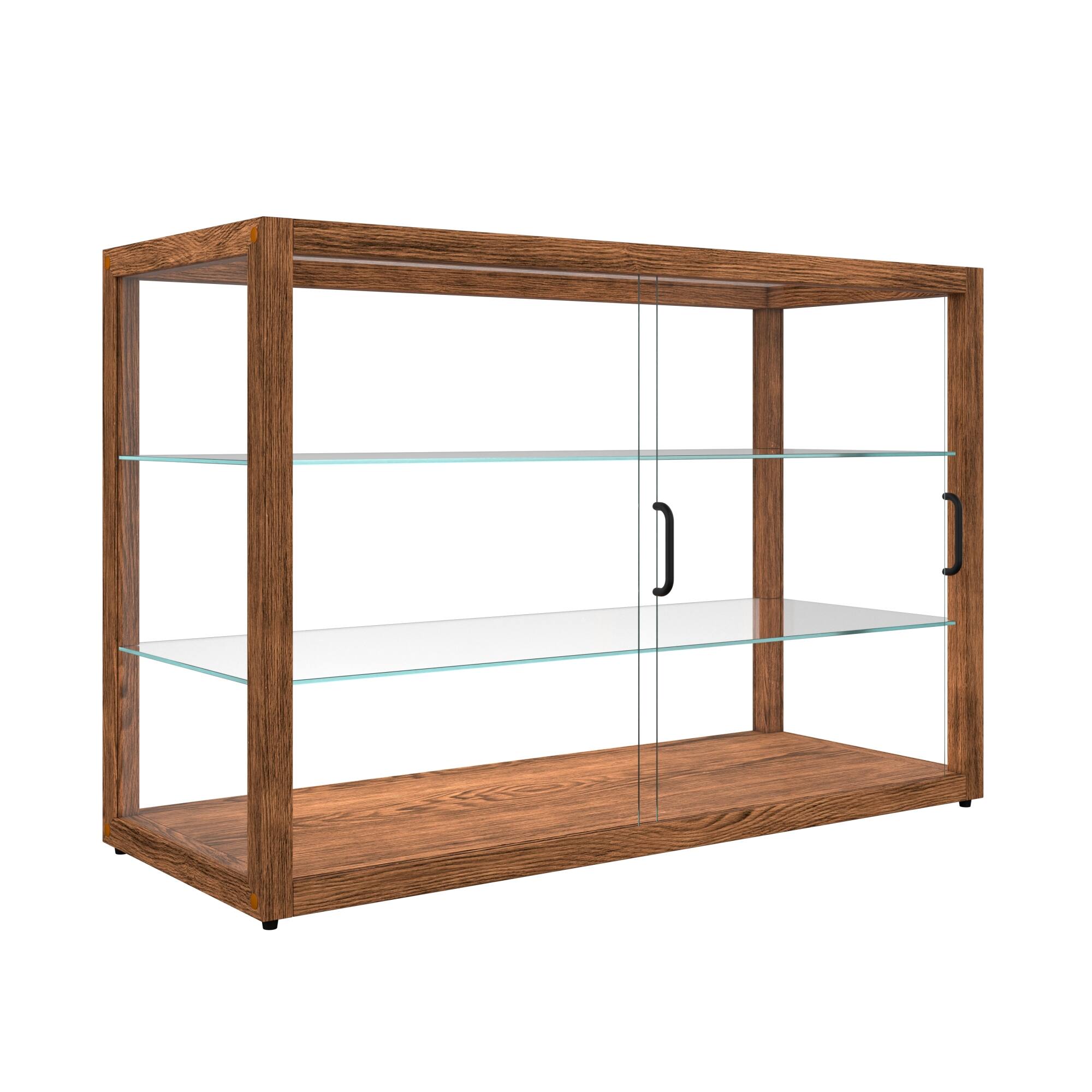 Alt View 6. Koolmore - 42 In. Artisan Horizontal Dark Wooden Bakery Display Case 8 Cu. ft. (KM-BDW-42D) - Dark ash wood color.