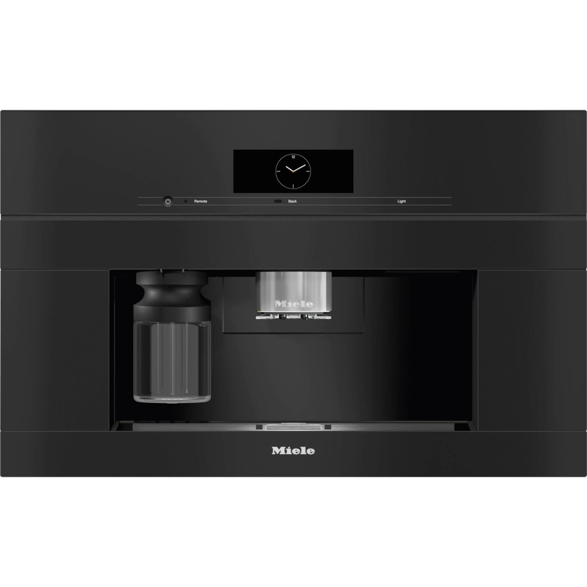 Miele - CVA 7875 Built-In Coffee Machine with DirectWater. Large touch display with One Button Touch for 2 coffees - Obsidian Black