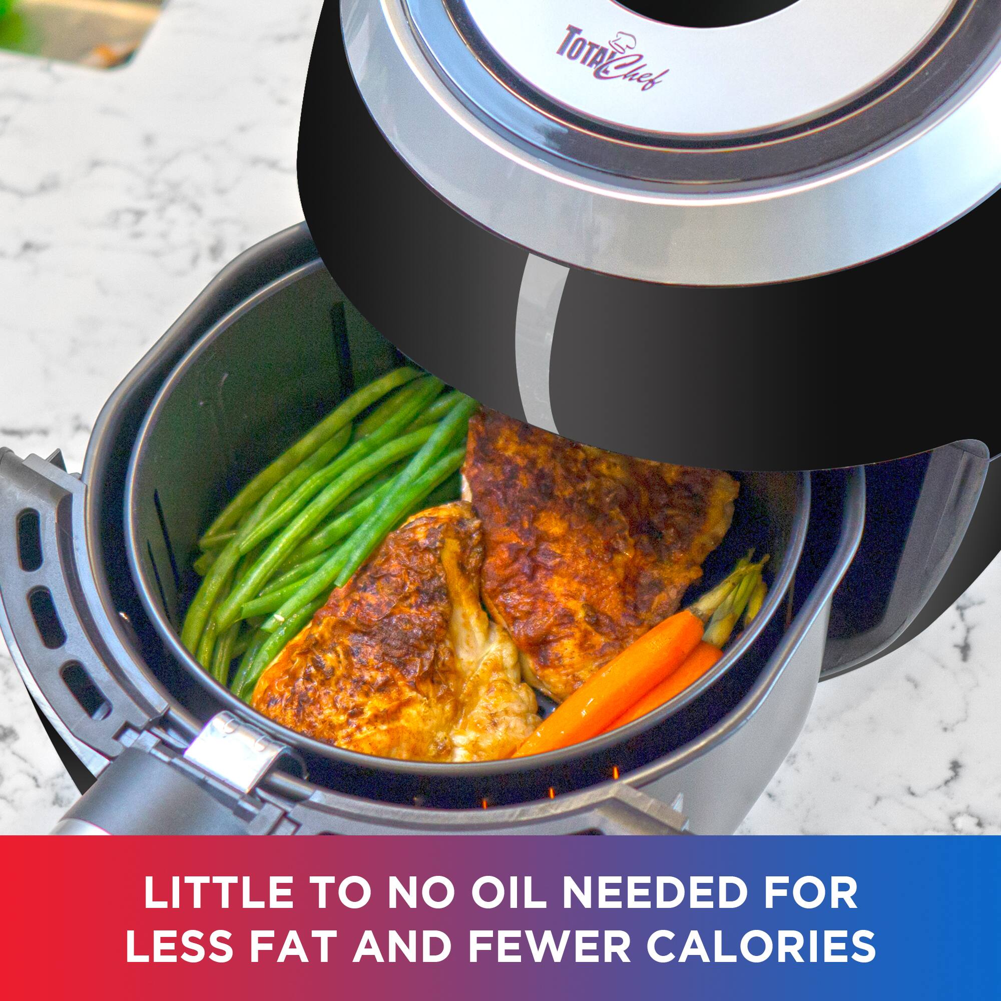 TornChef

LITTLE TO NO OIL NEEDED FOR LESS FAT AND FEWER CALORIES