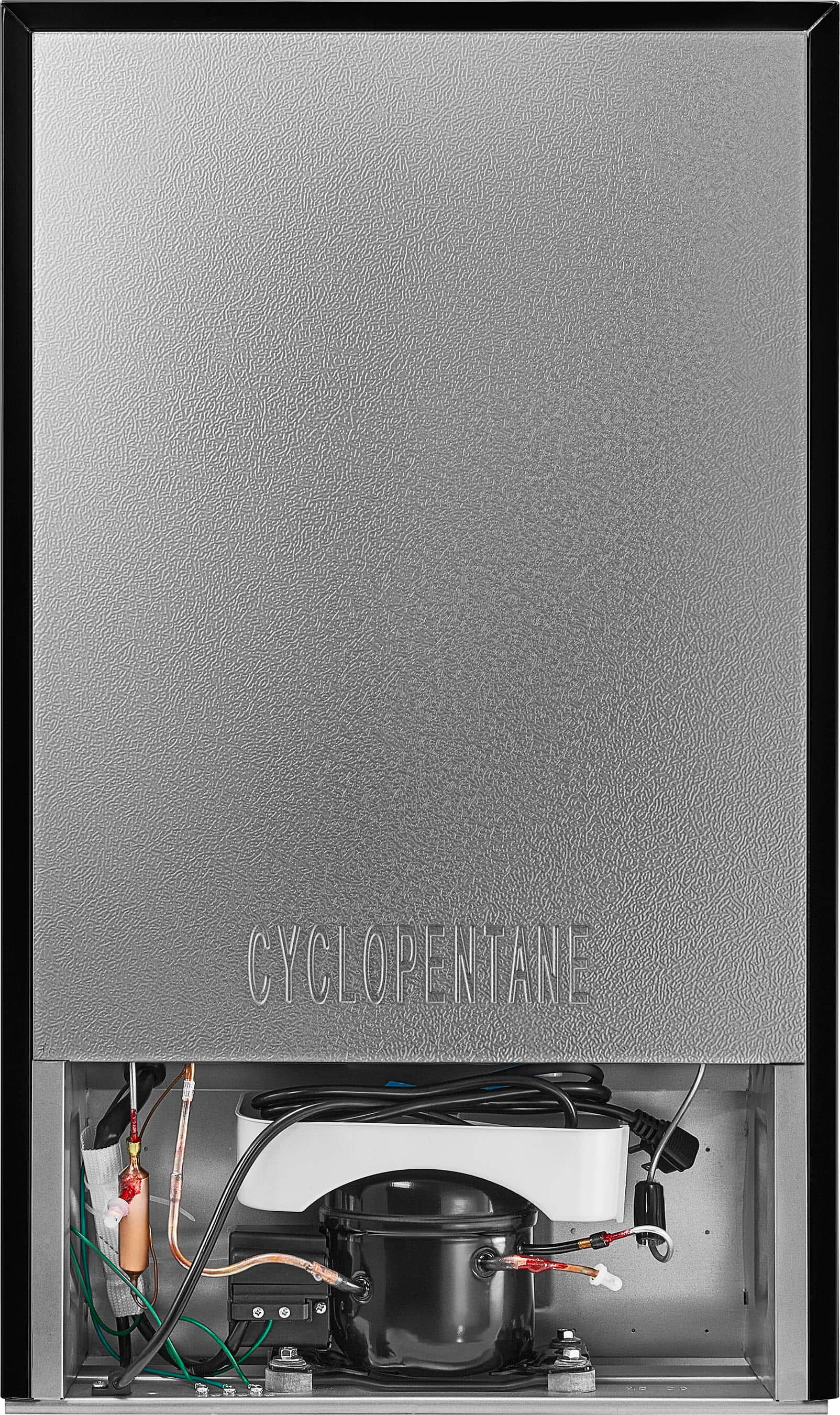 Alt View 14. Insignia™ - 4.4 Cu. Ft. Mini Fridge with Door Storage and ENERGY STAR Certification - Stainless Steel.