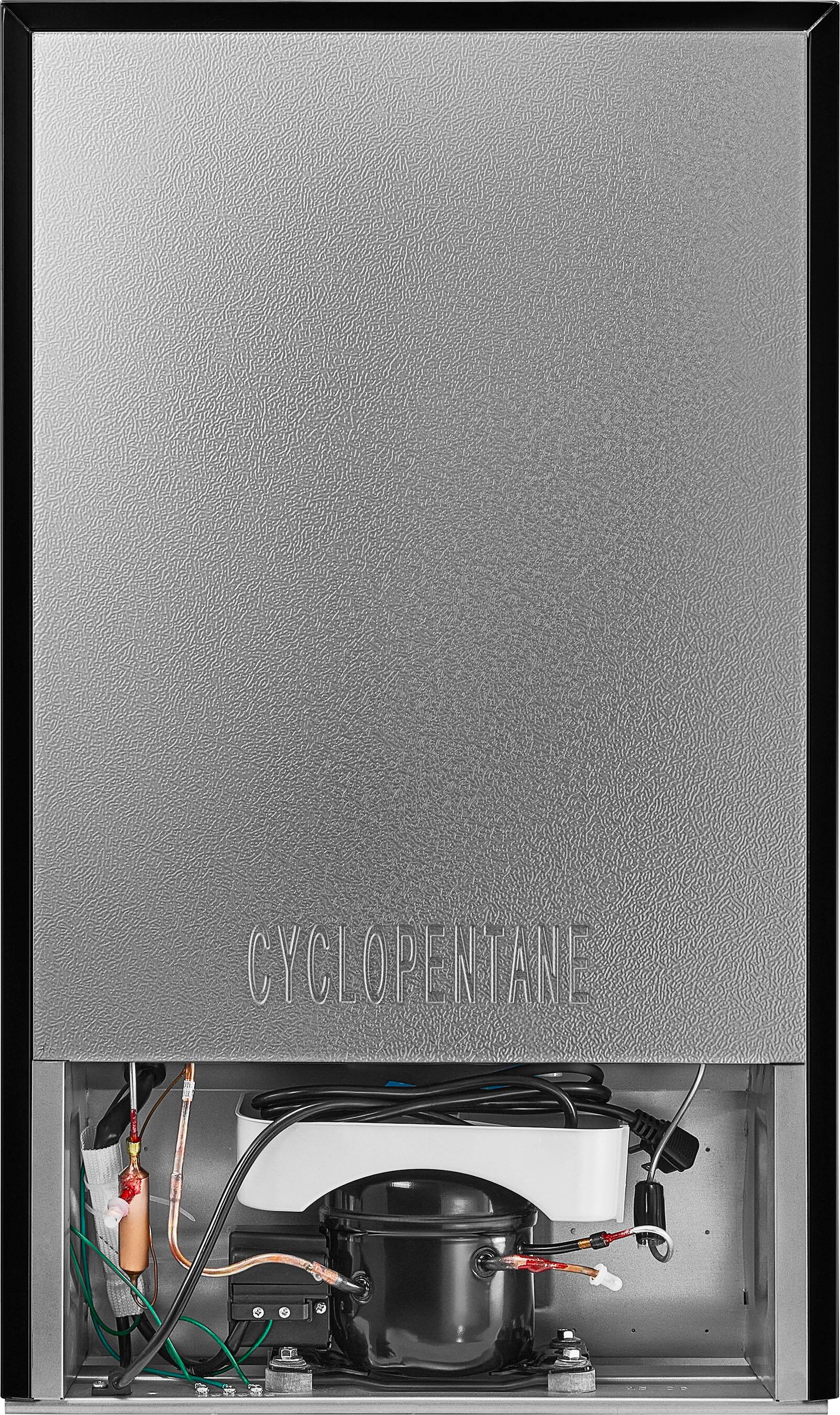 Alt View 14. Insignia™ - 4.4 Cu. Ft. Mini Fridge with Door Storage and ENERGY STAR Certification - Stainless Steel.