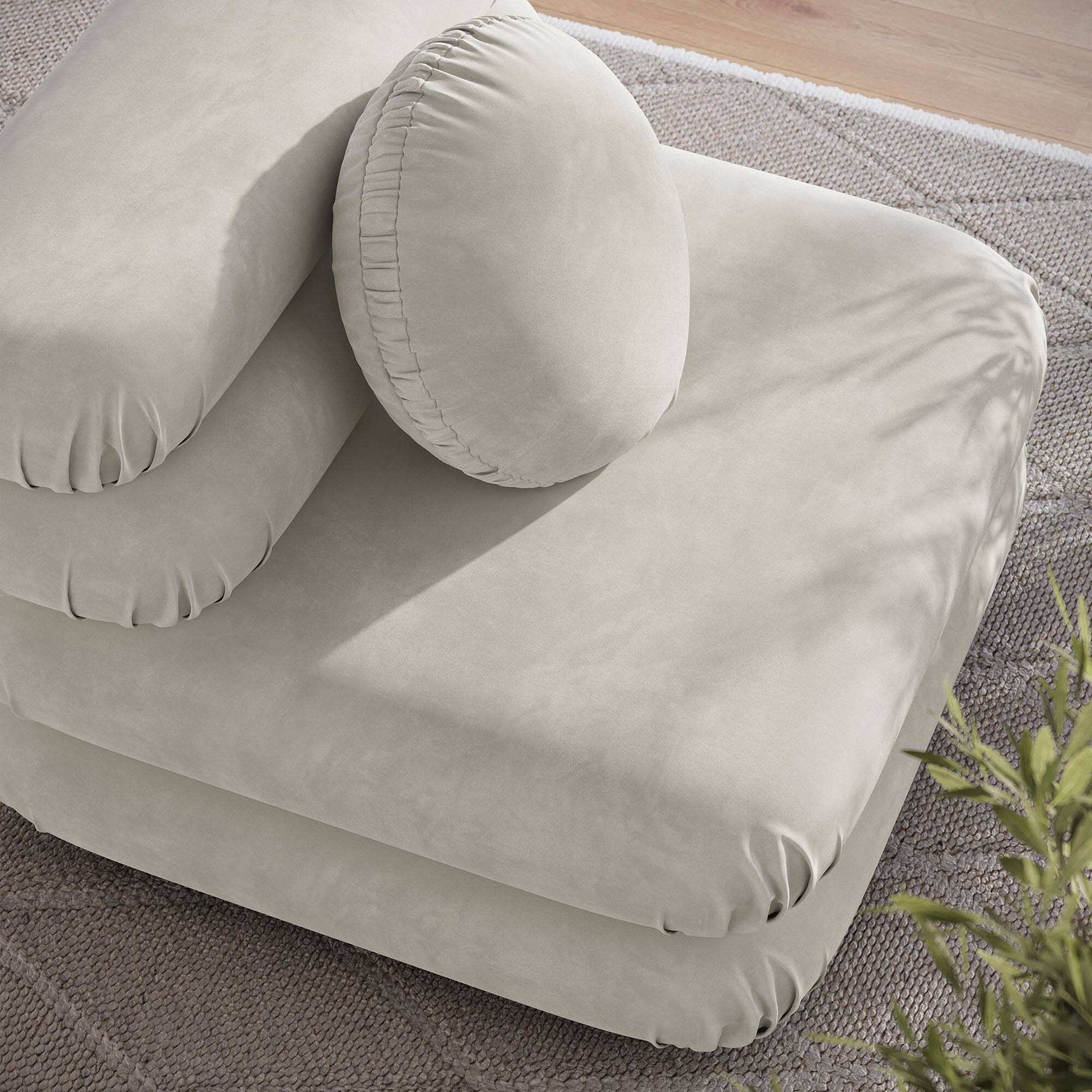 Alt View 6. Modway - Jubilee Modular Performance Velvet Armless Chair by Modway - Almond.