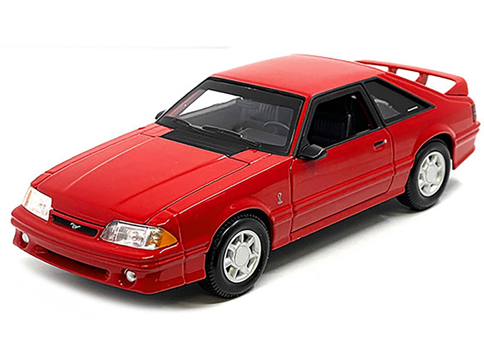 Angle. Maisto - 1993 Ford Mustang SVT Cobra Red "Special Edition" Series 1/24 Diecast Model Car by Maisto - Red.