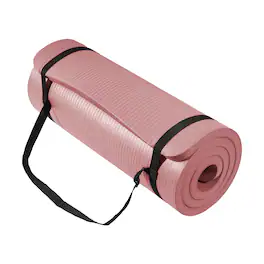 BalanceFrom Fitness - BalanceFrom Yoga Mat, 1-Inch Extra Thick Exercise Pilates Workout Mat - Pinkish