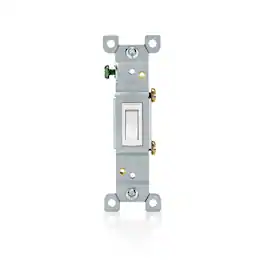 Leviton - 15 amps Toggle Switch 1 pk - White