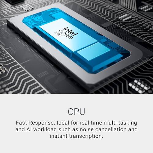 DE IATRA  
Intel Core i7 CPU  
Fast Response: Ideal for real-time multi-tasking and AI workload such as noise cancellation and instant transcription.