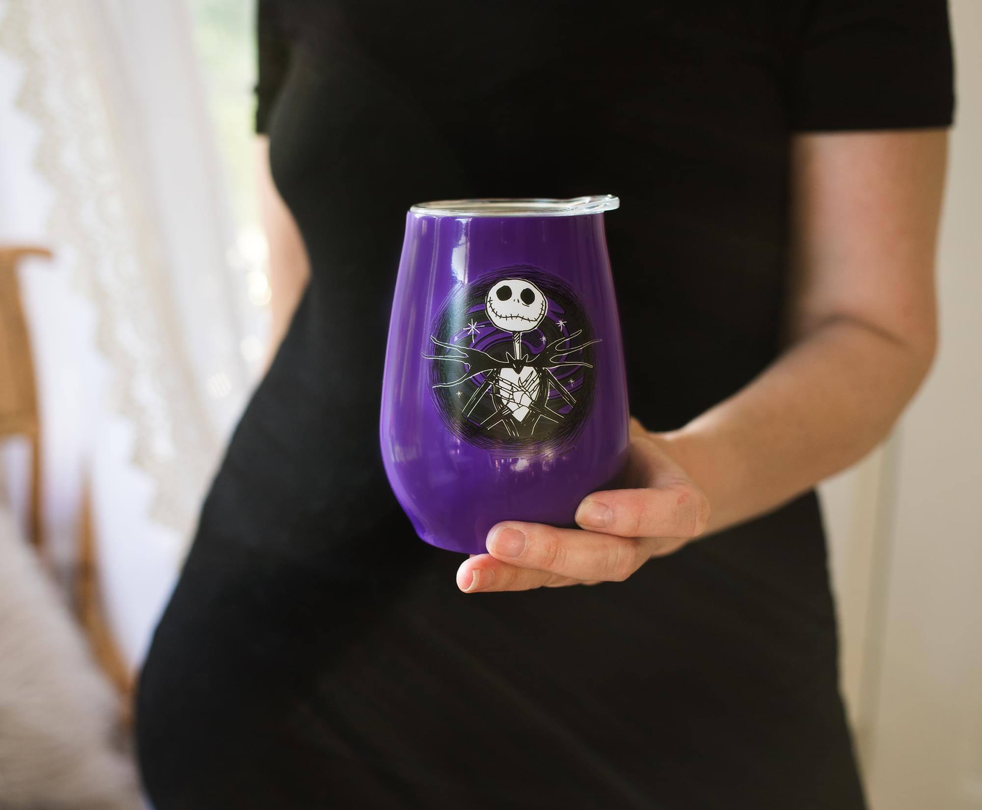 Alt View 10. Disney - Nightmare Before Christmas Jack Skellington Stainless Steel Tumbler | 10 Ounces - Purple.