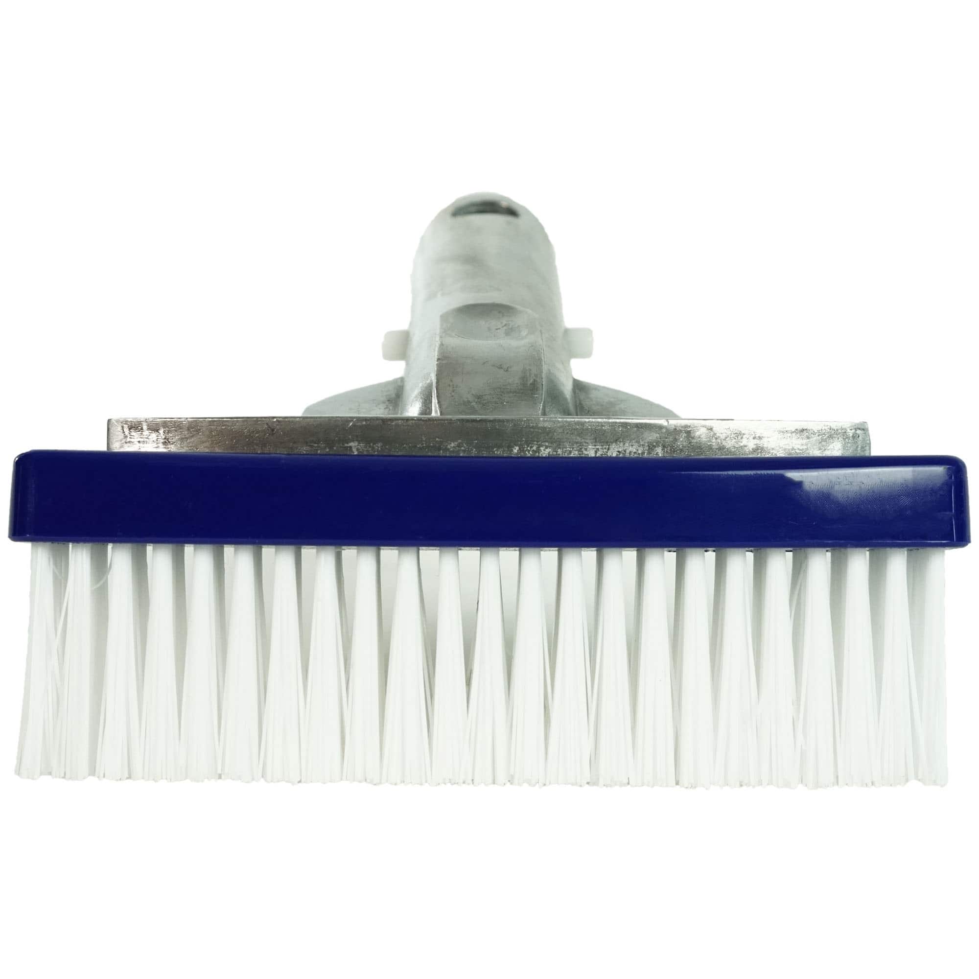 Pool Central - 5.5" Swimming Pool Bristle Brush Head with Handle - Blue