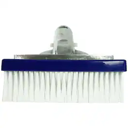 Pool Central - 5.5" Swimming Pool Bristle Brush Head with Handle - Blue