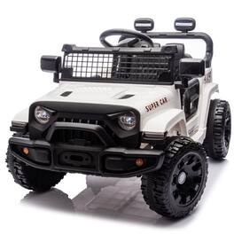 Ropilly - 24V Kids Ride On Car with Remote Control White 3.11MPH