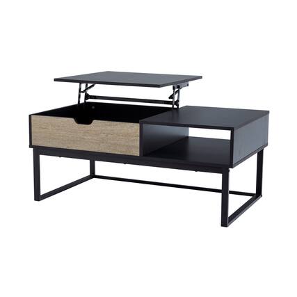 Front. Teamson Home - Lift Top Coffee Table - Black.