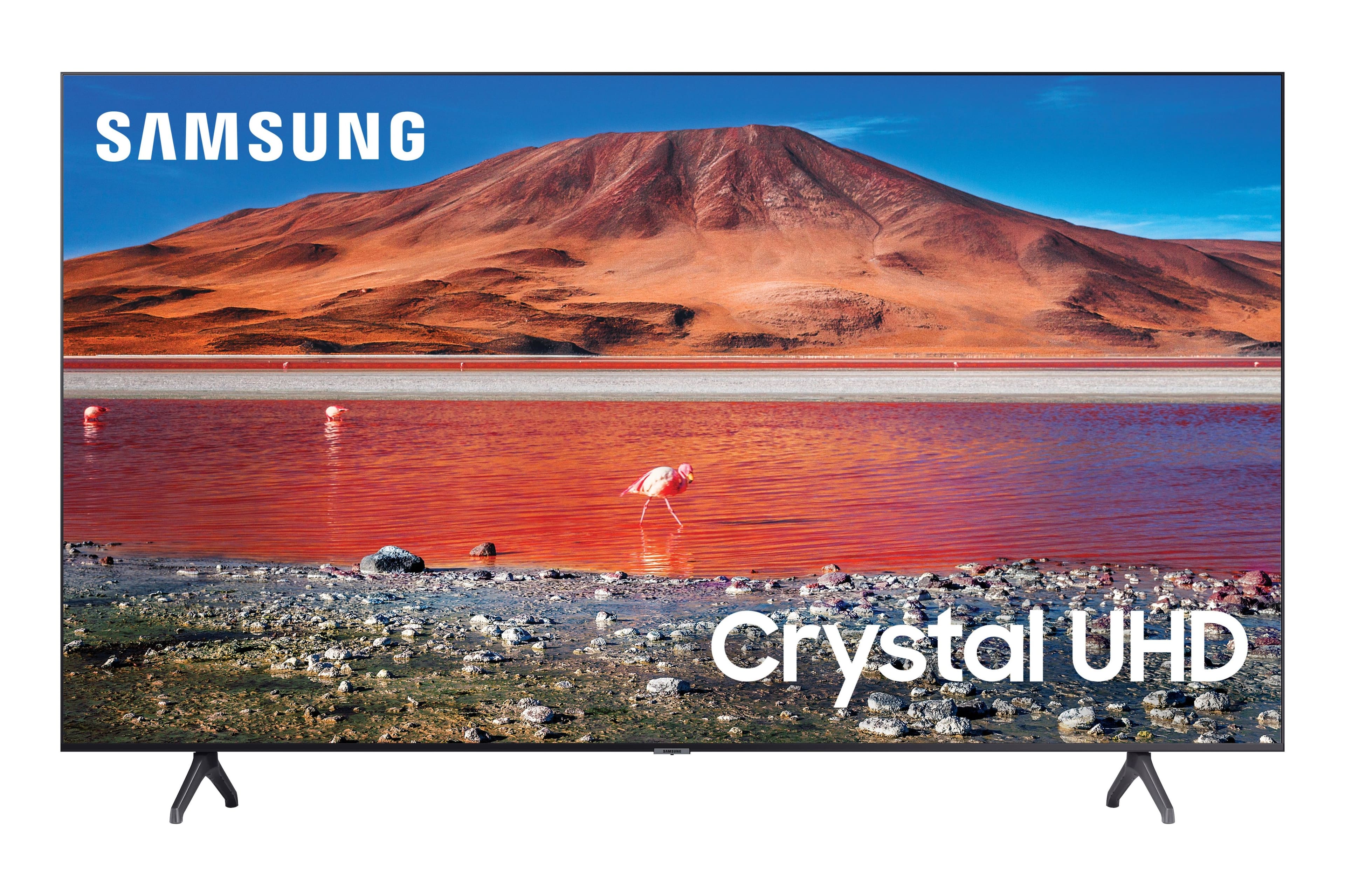 Front. Samsung - 58" Class TU690T Crystal UHD 4K Smart Tizen TV - Titan Gray.