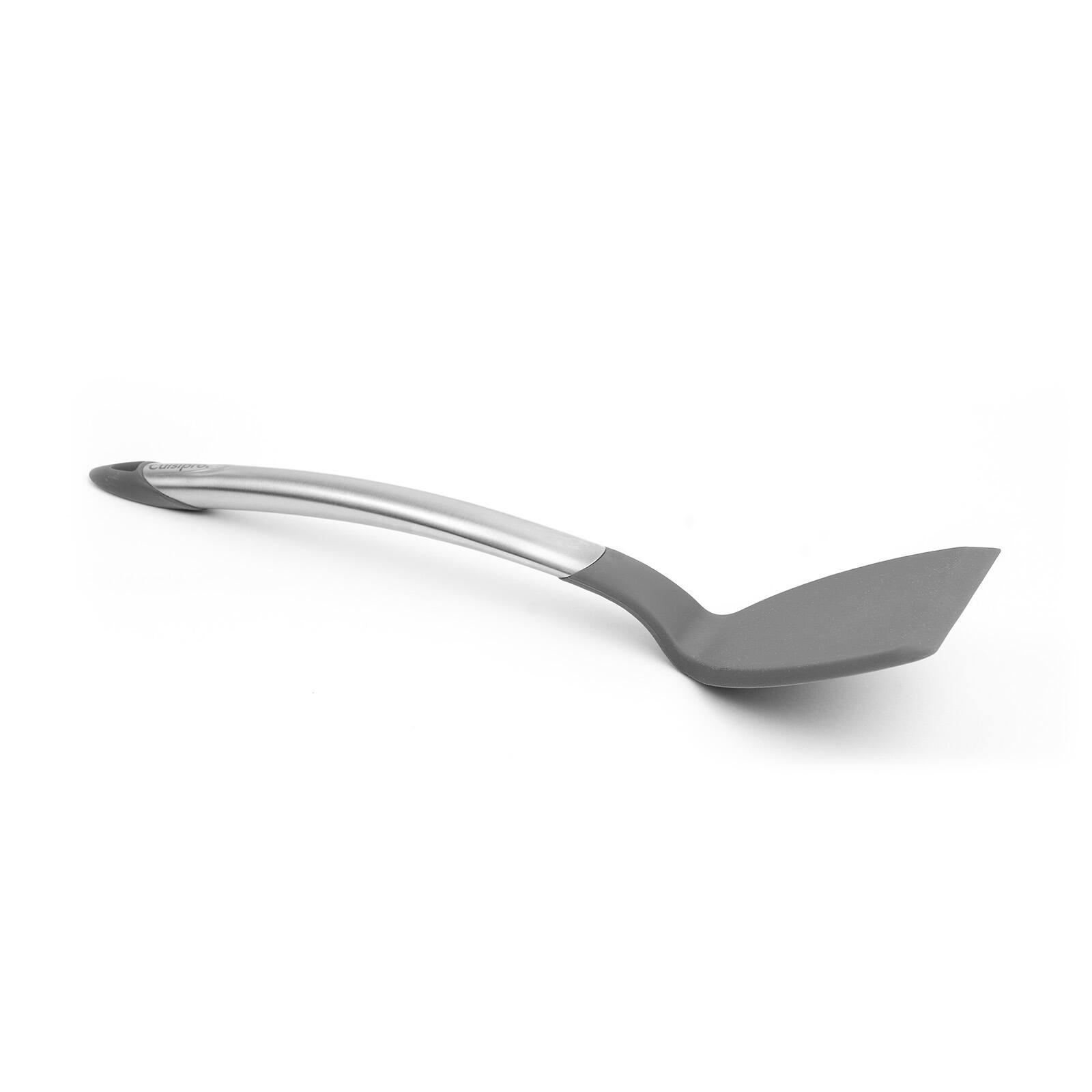 Alt View 2. Cuisipro - Silicone & Stainless Steel Turner - Gray.