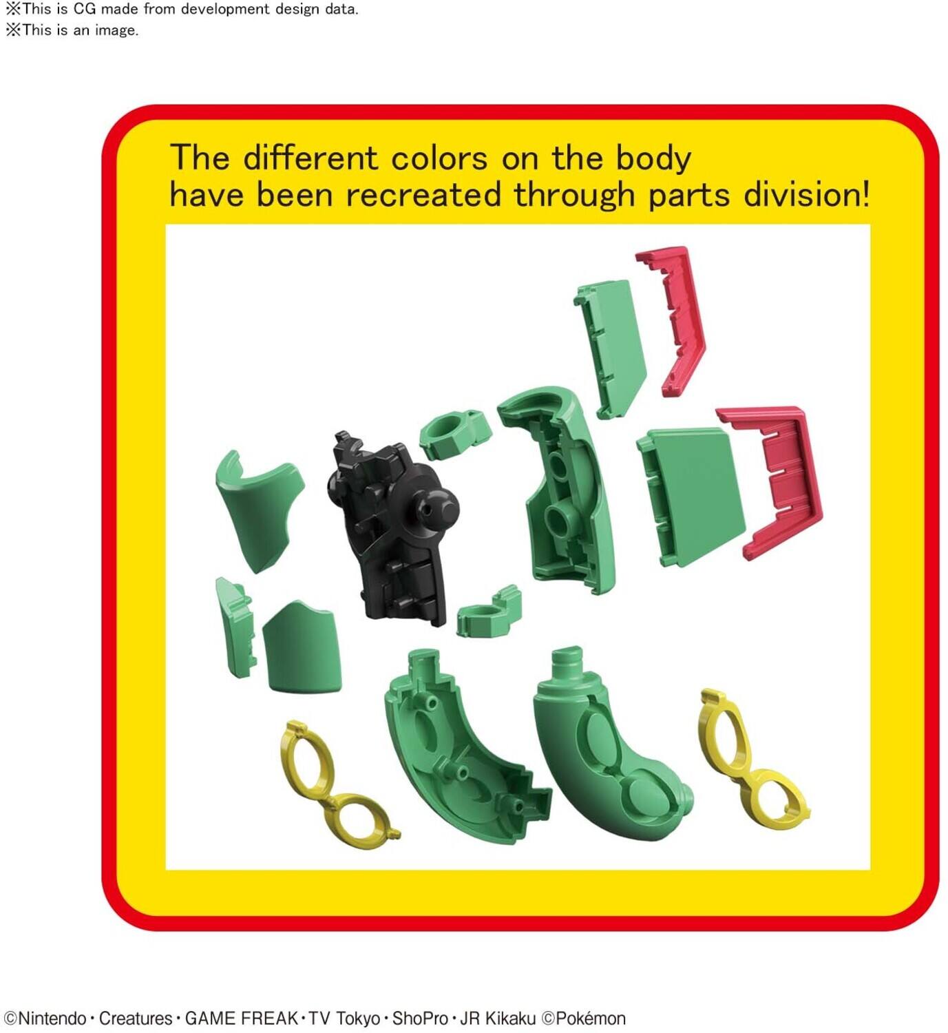 This is CG made from development design data.  
This is an image.  
The different colors on the body have been recreated through parts division!  

Nintendo • Creatures • GAME FREAK • TV Tokyo • ShoPro • JR Kikaku • Pokémon