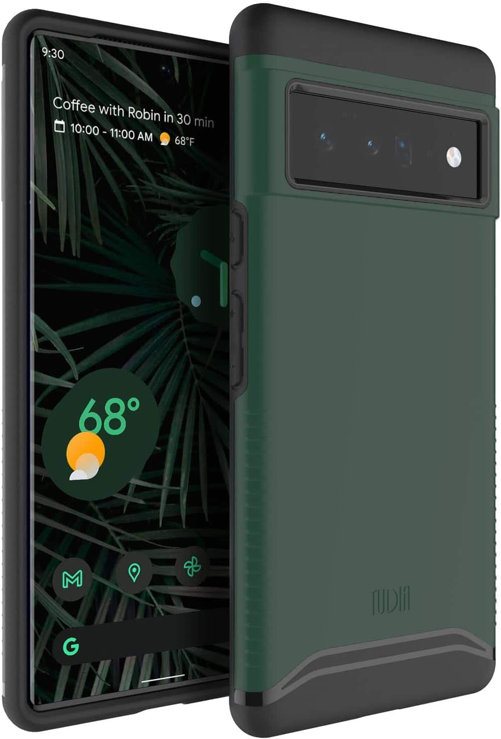 TUDIA - Merge for Google Pixel 6 Pro Case Military Grade Non-Slip Phone Case - Hunter Green