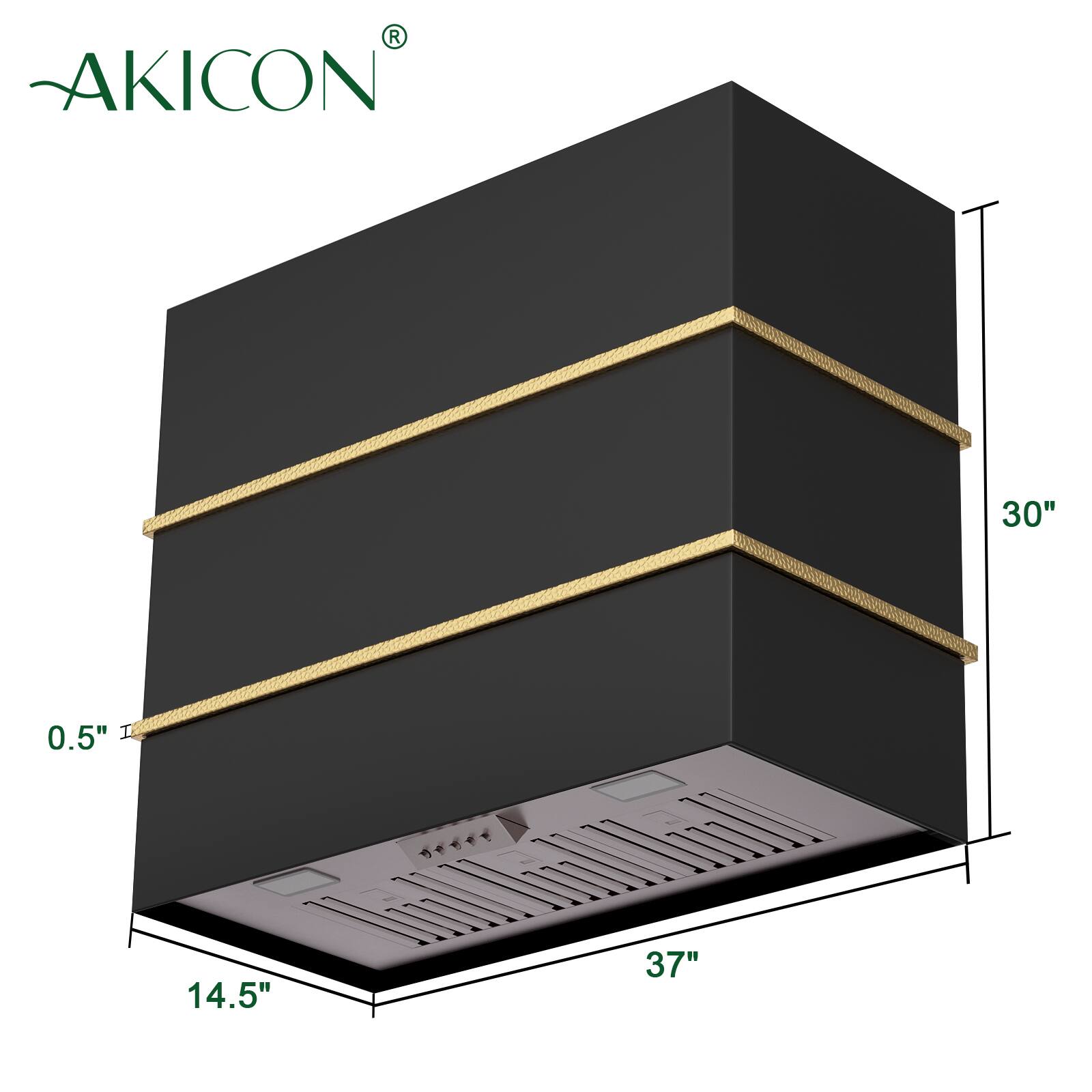 AKICON  
30" x 0.5" x 14.5" x 37"